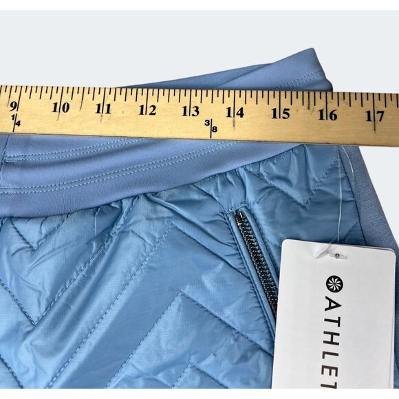 Athleta Womens Apres Ski Down Quilted Jogger Pants Heron Blue Drawstring 12P - Picture 11 of 16